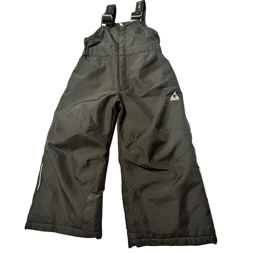 Gerry Kids Black Insulated Winter Snow Bib Overalls 2T RN117732